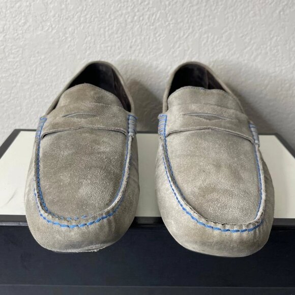 To Boot New York Adam Derrick Grey Suede Loafer Driving Shoes Slip On Mens 12 US - Picture 1 of 9